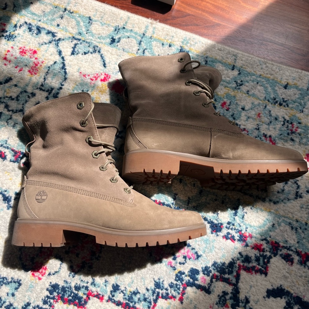 Timberland Women's Tan Combat Boots